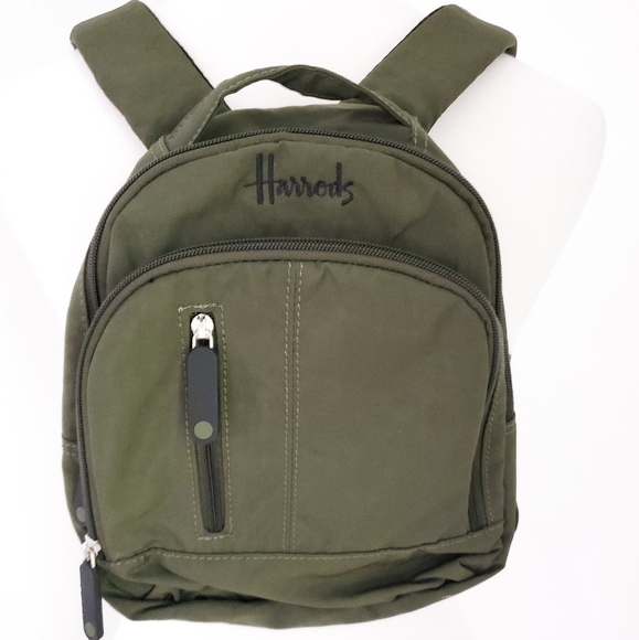 Harrods Handbags - Harrods Mini backpack olive green